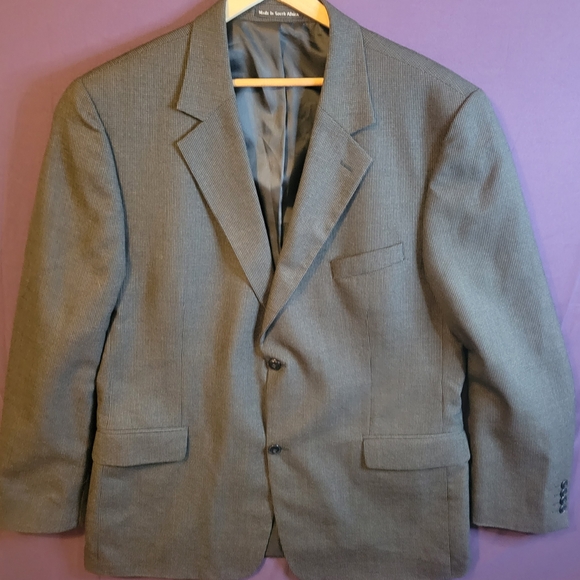 Tailors Row Finery Charcoal Check Pure Lambswool Sport Blazer - Picture 1 of 11